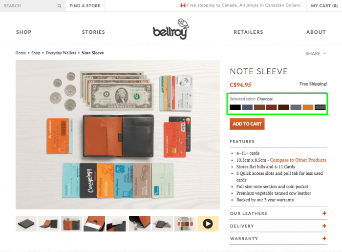 Bellroy photos produits